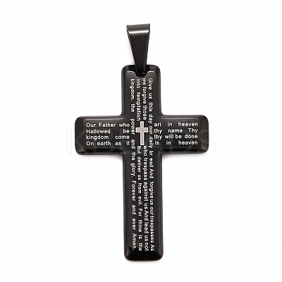 304 Stainless Steel Big Pendants STAS-O116-01BP-1