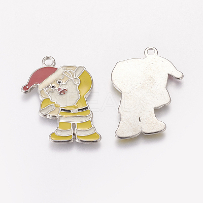 Alloy Enamel Pendants EAP017Y-2-1