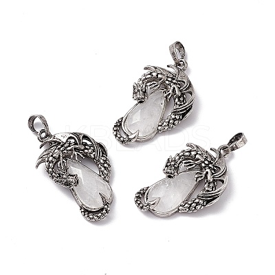 Natural Quartz Crystal Pendants G-H281-06D-1