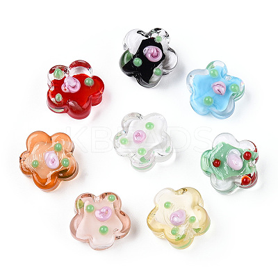 Handmade Bumpy Lampwork Beads LAMP-N024-04-1