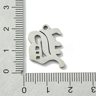 Non-Tarnish 201 Stainless Steel Pendants STAS-B055-01P-B-1