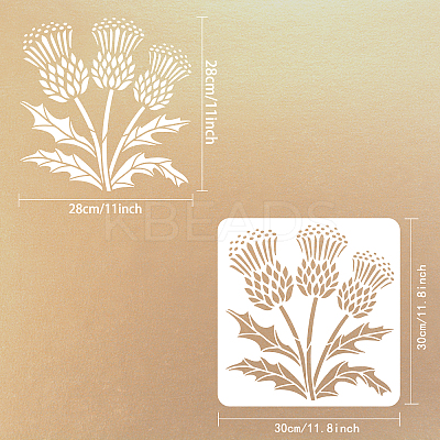 PET Hollow Out Drawing Painting Stencils DIY-WH0391-0239-1
