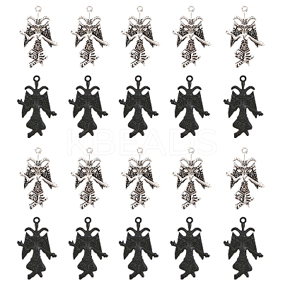 20Pcs 2 Colors Alloy Pendants FIND-CA0007-54-1