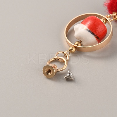 Ceramic Lucky Cat Small Pendant Mobile Phone Decoration FIND-WH0150-45A-1