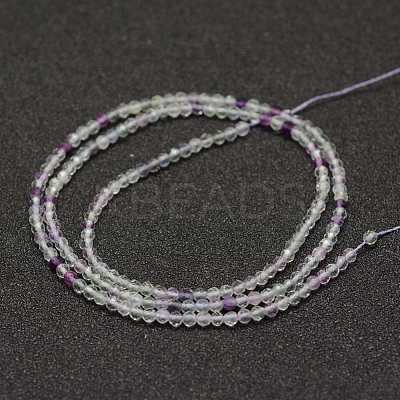 Natural Fluorite Beads Strands G-K182-2mm-11-1