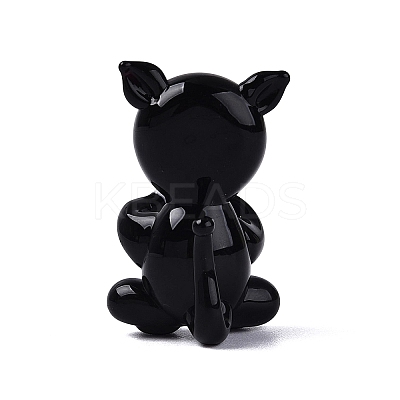 Handmade Lampwork Cat Figurine Display Decorations LAMP-N034-26-1