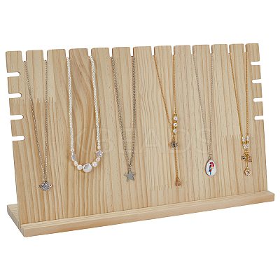 Wood Jewelry Display Stand ODIS-WH0030-177B-1