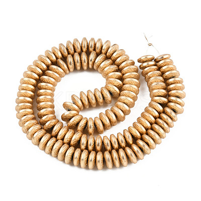 Electroplate Non-magnetic Synthetic Hematite Beads Strands G-S372-001-02KC-1
