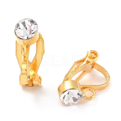 Brass Clip-on Earring Findings KK-C219-01G-1