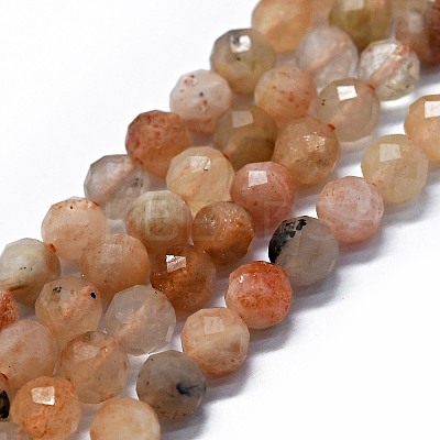 Natural Sunstone Beads Strands G-G927-23-1