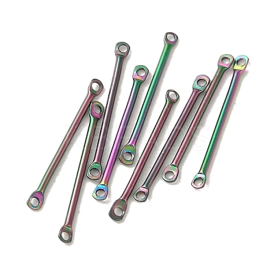 Ion Plating(IP) 304 Stainless Steel Connector Charms STAS-Q323-04E-MC-1