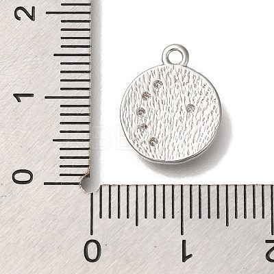 Brass Micro Pave Cubic Zirconia Pendants KK-U038-08P-1