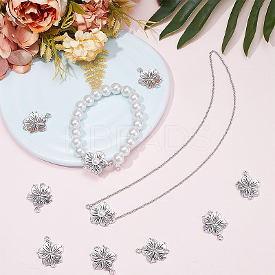 60Pcs Tibetan Style Zinc Alloy Connector Charms FIND-SC0006-52-1