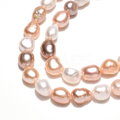 Natural Cultured Freshwater Pearl Beads Strands PEAR-N014-05N-01-1