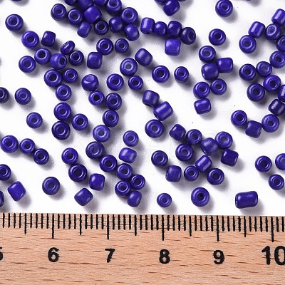 Baking Paint Glass Seed Beads SEED-S002-K6-1