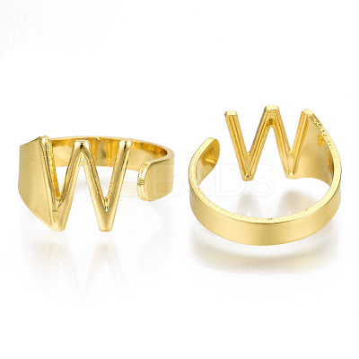 Alloy Cuff Finger Rings X-RJEW-S038-195W-G-NR-1