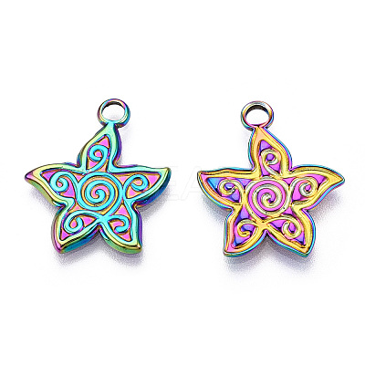 Ion Plating(IP) 304 Stainless Steel Pendants STAS-T063-199M-1