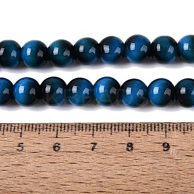Imitation Tiger Eye Glass Beads Strands GLAA-Q106-03A-B11-1