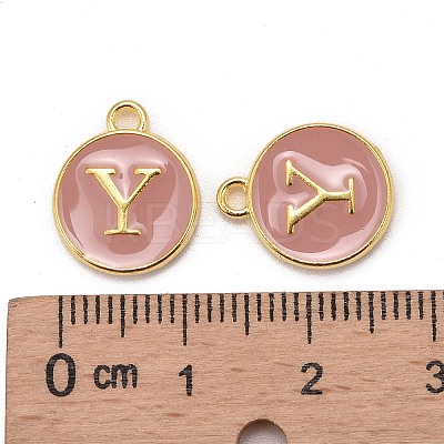 Golden Plated Alloy Enamel Charms LS-ENAM-S118-07Y-1