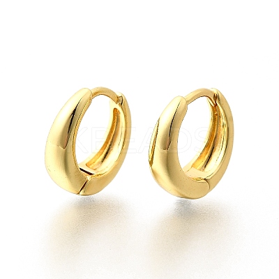 Brass Chunky Hoop Earrings for Women LS-EJEW-G297-20G-1