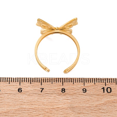 304 Stainless Steel Cuff Rings for Women RJEW-F175-01G-03-1