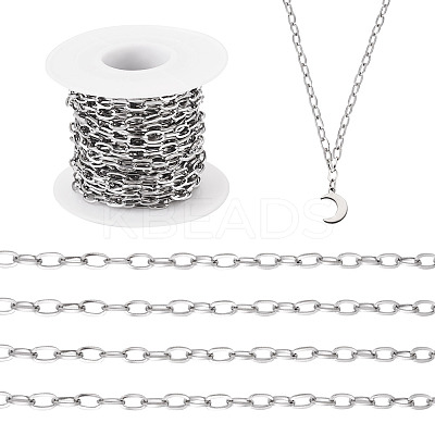 DIY Stainless Steel Paperclip Chains Necklaces Making Kits DIY-TA0011-23P-02-1