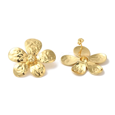 Rack Plating Brass Stud Earrings EJEW-B062-16G-1