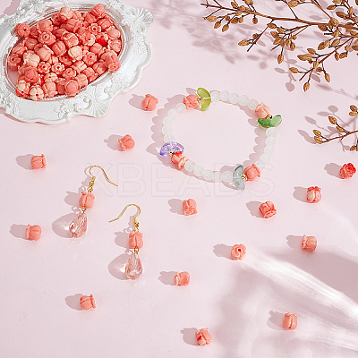 100Pcs Synthetic Coral Beads CORA-SP0001-20A-1