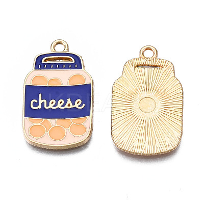 Rack Plating Alloy Enamel Pendants ENAM-T011-171-1