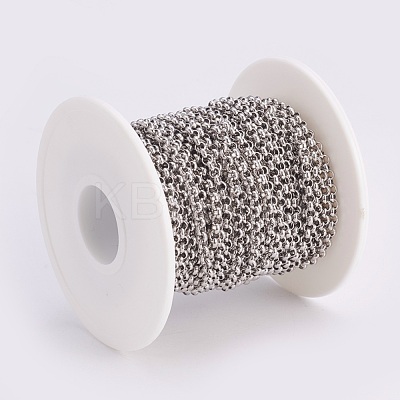Tarnish Resistant 304 Stainless Steel Rolo Chains CHS-K008-09C-1