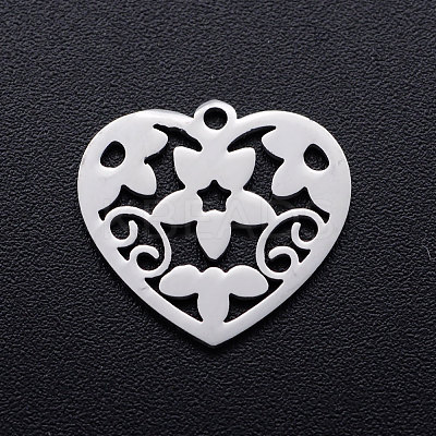 Non-Tarnish 201 Stainless Steel Pendants STAS-T046-JN255-1-1