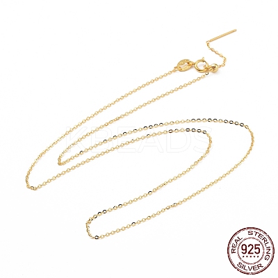 925 Sterling Silver Beadable Necklaces STER-I021-01G-1