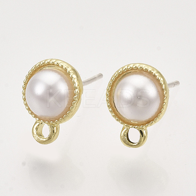 Alloy Stud Earring Findings PALLOY-N0149-15-1