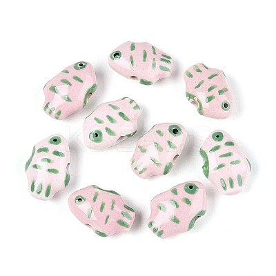 Handmade Porcelain Beads PORC-N009-07C-1
