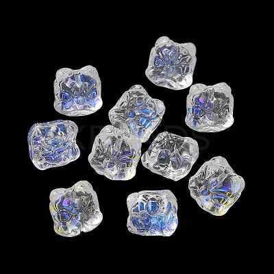 Baking Paint Transparent Glass Beads GLAA-C035-01Q-1