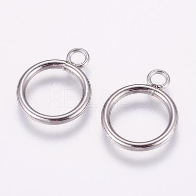 Tarnish Resistant 304 Stainless Steel Toggle Clasps STAS-K148-01P-1