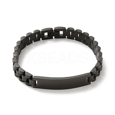 304 Stainless Steel Bracelets BJEW-I129-I-B-1