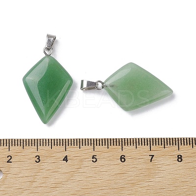Natural Green Aventurine Pendants G-C110-05E-P-1