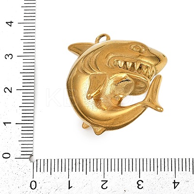 304 Stainless Steel Sea Animal Pendants STAS-P402-05B-G-1