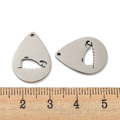 Non-Tarnish 316L Surgical Stainless Steel Pendants STAS-K280-07P-1