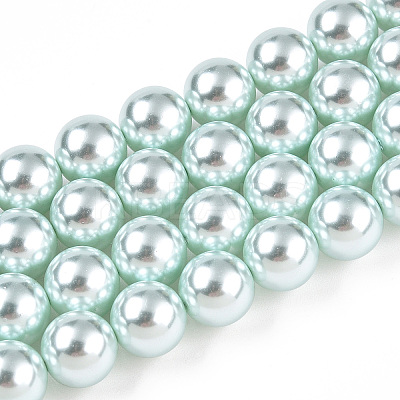 Glass Pearl Beads Strands HY-G002-01E-12-1