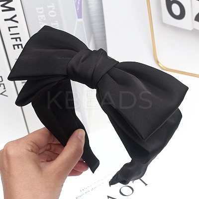 Cloth Bowknot Hair Bands for Women Girls PW-WG05148-01-1