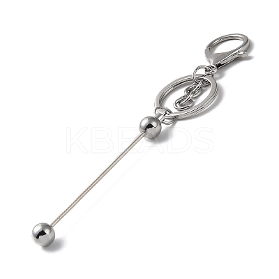Alloy Bar Beadable Keychain for Jewelry Making DIY Crafts KEYC-A011-01P-1