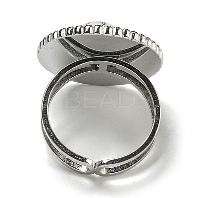 304 Stainless Steel Open Cuff Rings RJEW-C079-16P-01-1