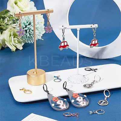 45Pcs 5 Colors 304 Stainless Steel Leverback Earring Finding STAS-NB0001-74-1