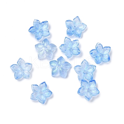 Dyed & Heated Glass Bead Caps GLAA-Z019-02N-1