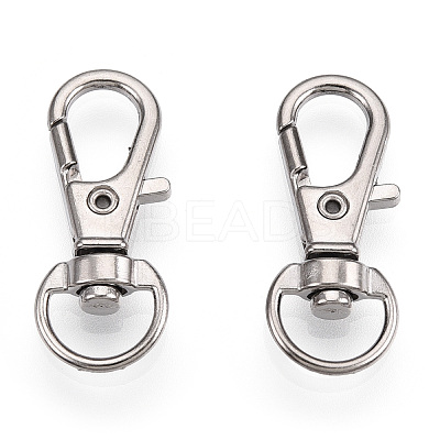 Alloy Swivel Lobster Claw Clasps X-FIND-T069-01A-P-1