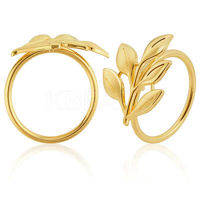 Christmas Theme Alloy Napkin Rings AJEW-WH20020-134B-G-1