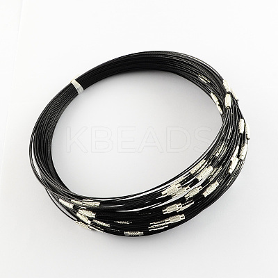 Stainless Steel Wire Necklace Cord DIY Jewelry Making X-TWIR-R003-24-1