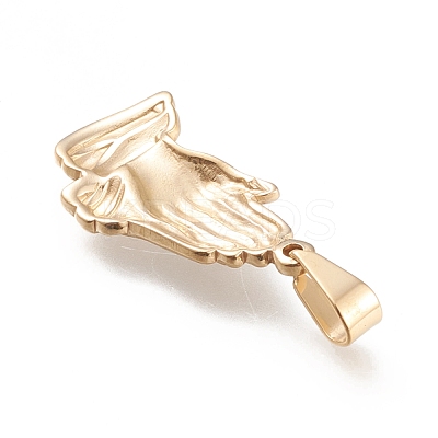 201 Stainless Steel Pendants STAS-L246-010G-1